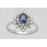 Sapphire and Diamond Ring