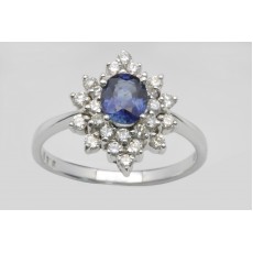 Sapphire and Diamond Ring