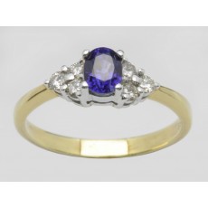 Sapphire and Diamond Ring