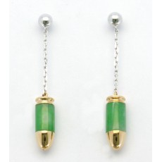 Bullet Jade Earrings