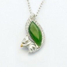 Squarriel Jade Pendant